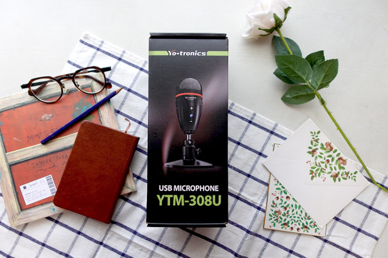 【3C開箱】Yo-tronics優創未來 YTM-308U 電腦USB麥克風實測.好用CP值高