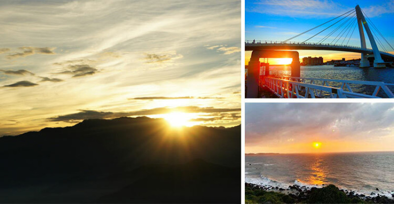 2023年元旦跨年「第一道曙光」時間地點出爐！「淡水漁人碼頭」看日出、看日落，在山與海之間開展新的一年！
