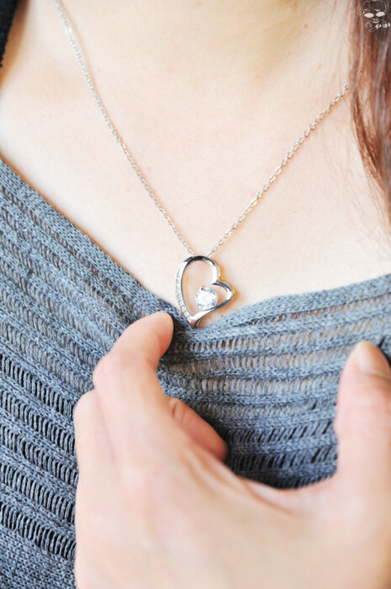 Jewelry316月之心項鍊，明明白白我的心，送給重視的那個她，將我的心在胸前心心相映