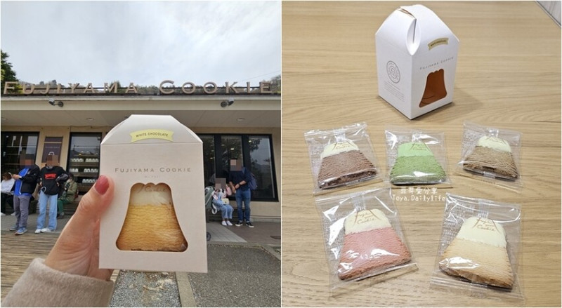 Fujiyama Cookie｜河口湖伴手禮 . 單獨包裝的富士山造型餅乾 自己吃或送人都很棒 🌱豆芽出國趣日本