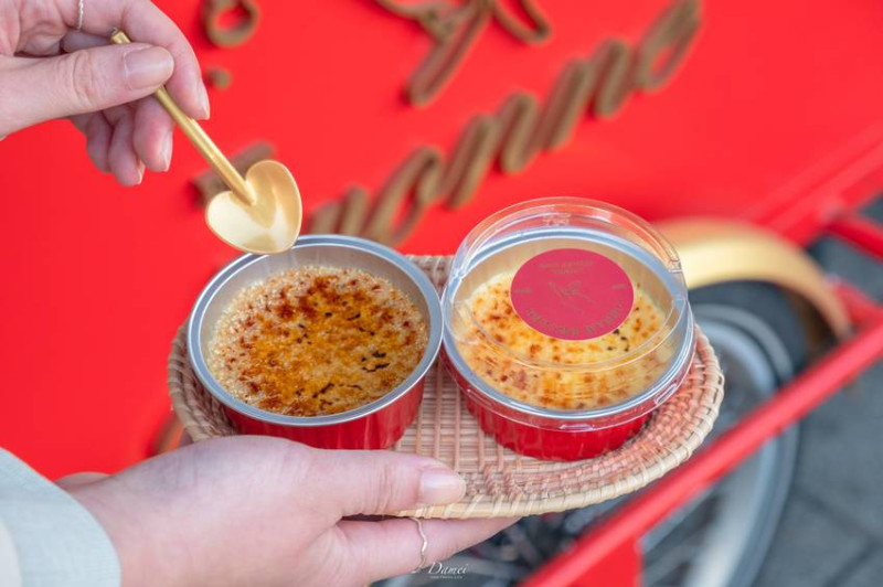 台南中西區｜Yvonne dessert shop﻿-紅色餐車，賣得是質感烤布蕾