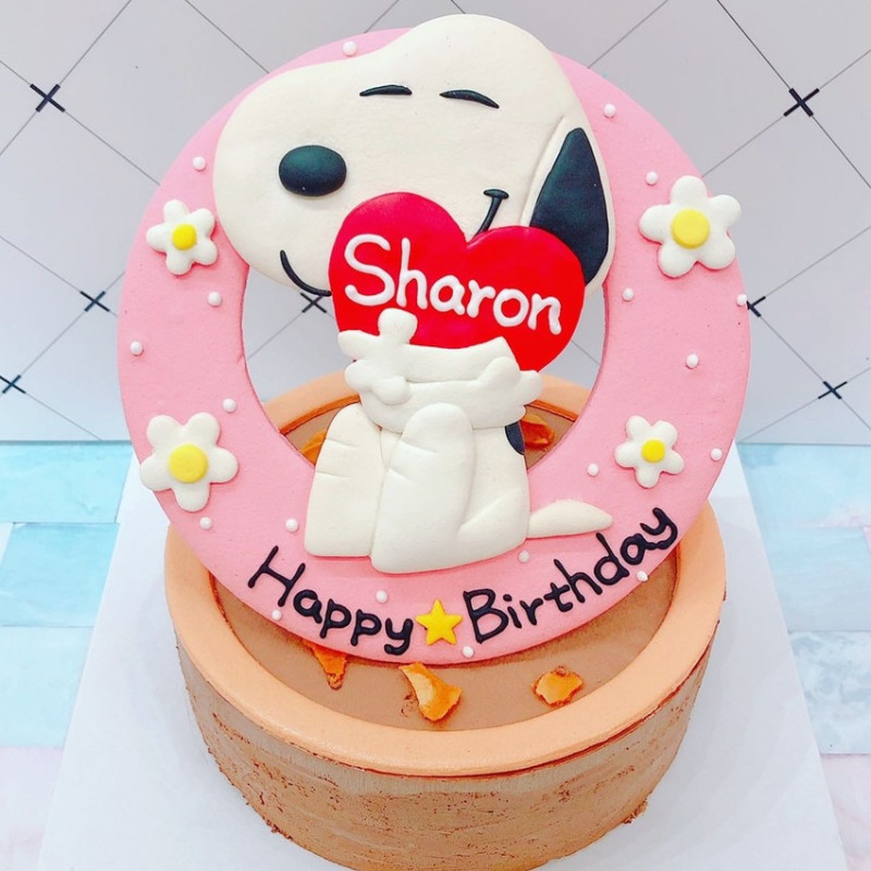 史努比造型蛋糕台北推薦，Snoopy客製化卡通生日蛋糕手作開箱