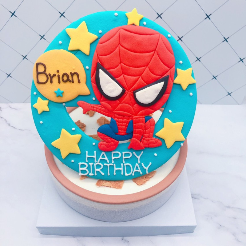 蜘蛛人生日蛋糕推薦，漫威造型蛋糕宅配開箱分享