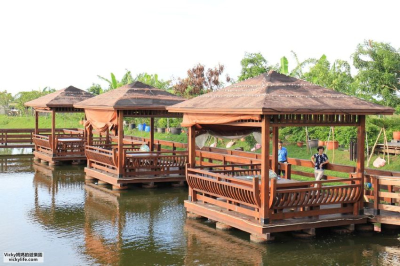 台南景觀餐廳︱水瀨閣水上木屋景觀海鮮餐廳：就是可以玩沙和免費釣魚那間啦