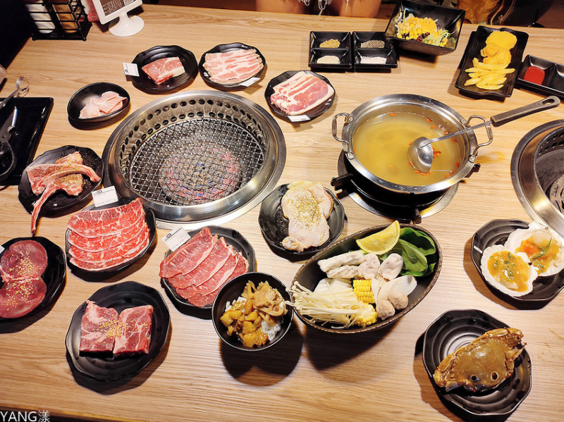 【桃園】赤富士日式無煙燒肉鍋物，桃園燒肉吃到飽，一次滿足燒肉和鍋物的雙重享受