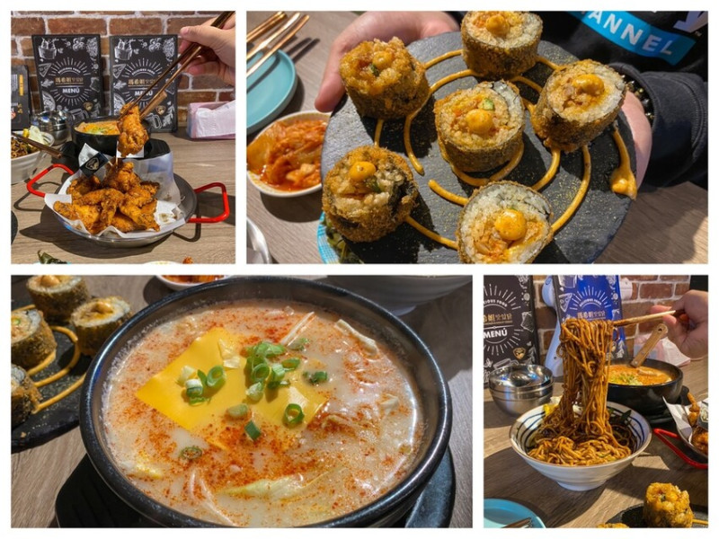 新竹美食｜瑪希妲韓式餐酒館｜最簡單道地的韓國美味料理。瞬間讓人大吞口水的餐桌美食。韓劇韓綜粉絲必吃美食。水源肋排炸雞。搖滾飯捲。韓式炸醬麵。起司拉麵鍋