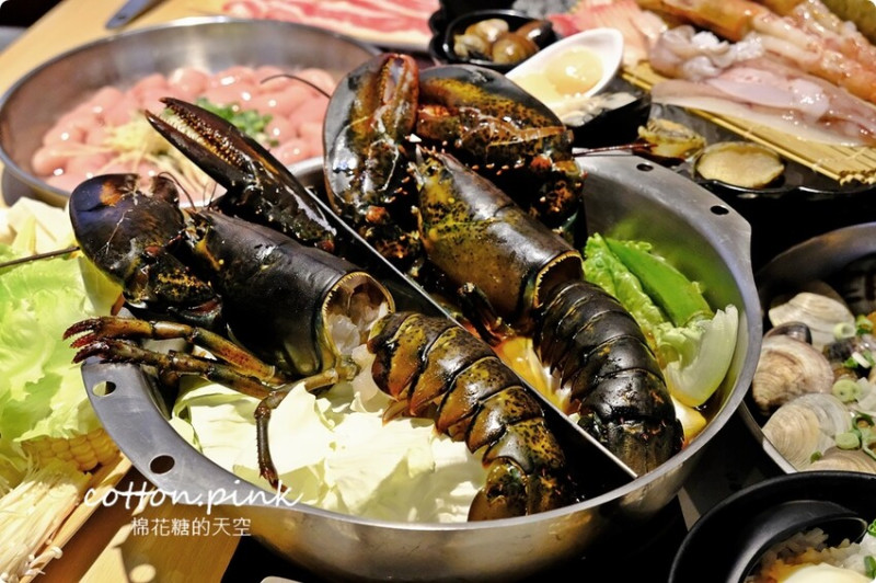 台中海鮮火鍋推薦|菁饌涮涮鍋活龍蝦套餐真正鮮到爆！吃過就回不去了～ - 棉花糖的天空