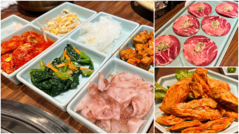 韓國燒肉，炭火直烤，小菜無限供應超好吃韓式燒肉!