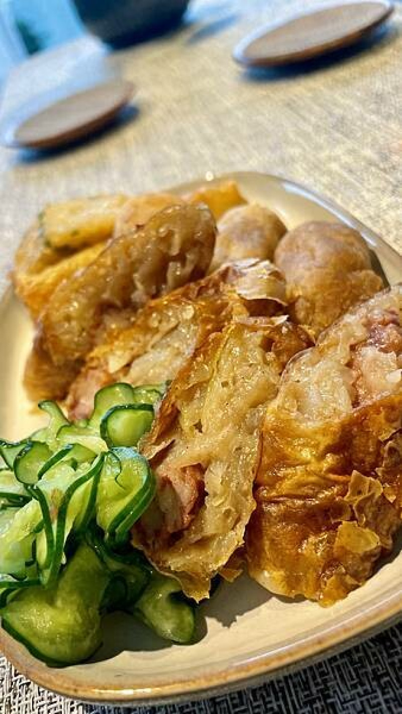 台北市大同區台北大同-大稻埕太平市場料理好味道，簡單即可上桌-太平雞捲