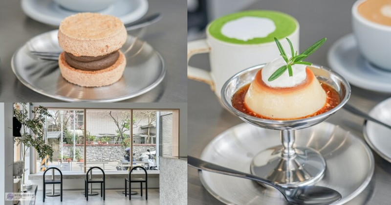 桃園市桃園區美食-浮冰咖啡Flow coffee-韓系簡約俐落純白咖啡廳