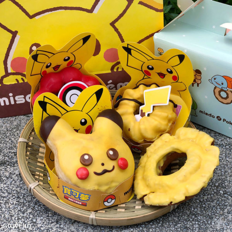 【全台美食】Mister Donut 統一多拿滋 Pokemon 寶可夢聯名黃色皮卡丘旋風 檸檬口味甜甜圈 神奇寶貝 寶貝球 限量