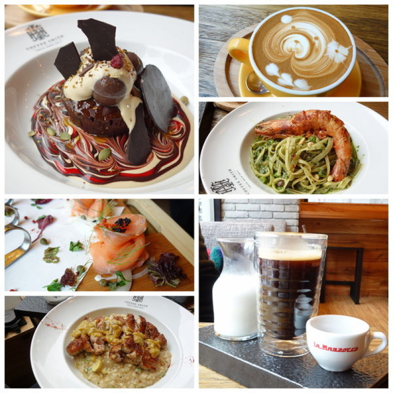〈窩客島體驗文〉南京東路站。COFFEE SMITH（復北店）。輕鬆舒適的用餐環境以及極具特色的精緻美味餐點。