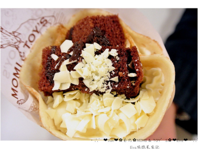 【食記】oO。台北　MOMI & TOYS CREPERIE 可麗餅　美食、日本可麗餅、草莓、抹茶　好吃又日本味的可麗餅～皮超級軟嫩，入口即化～。o○。