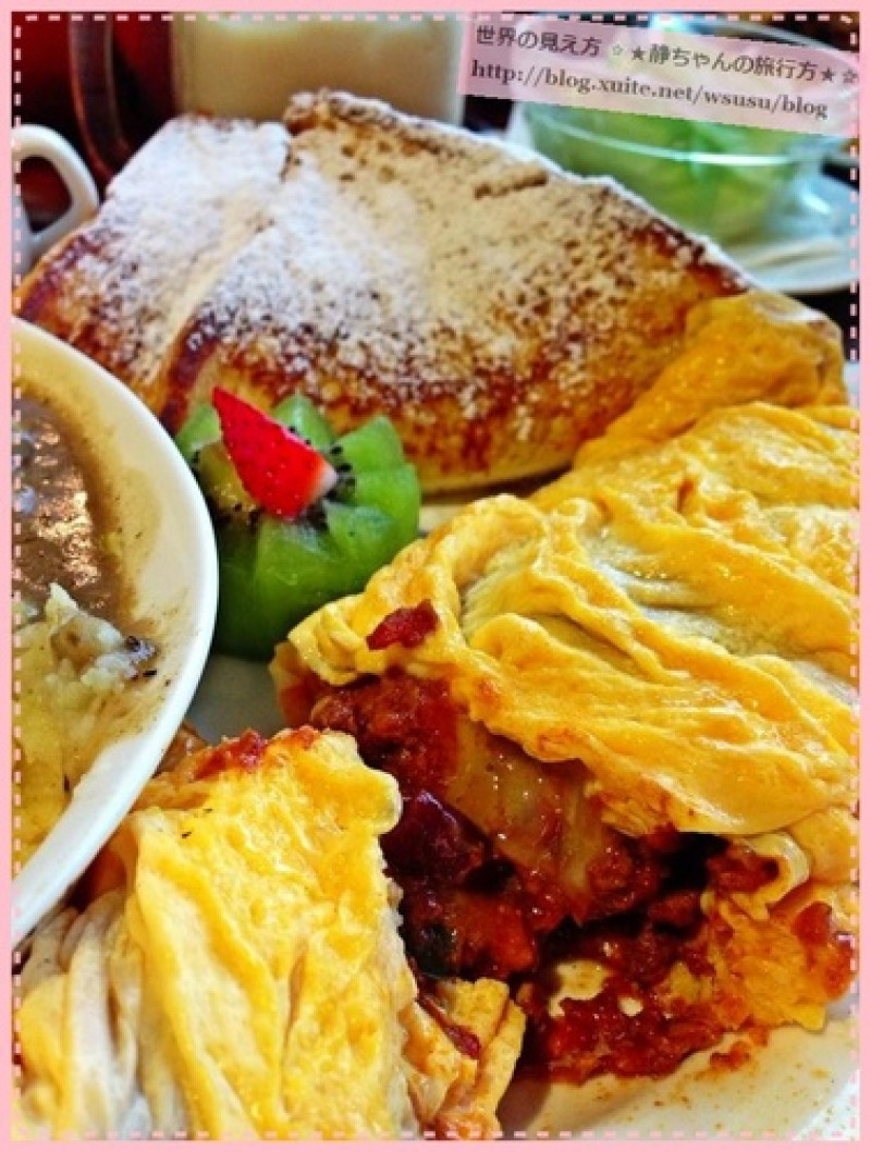 永康街 ❤EATING TIME❤ 份量滿滿的早午餐，料多滑嫩的蛋捲~
