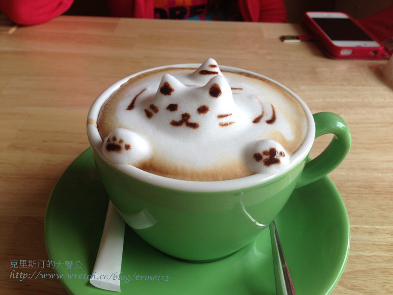 我的立體拉花咖啡---貓旅行咖啡輕食館