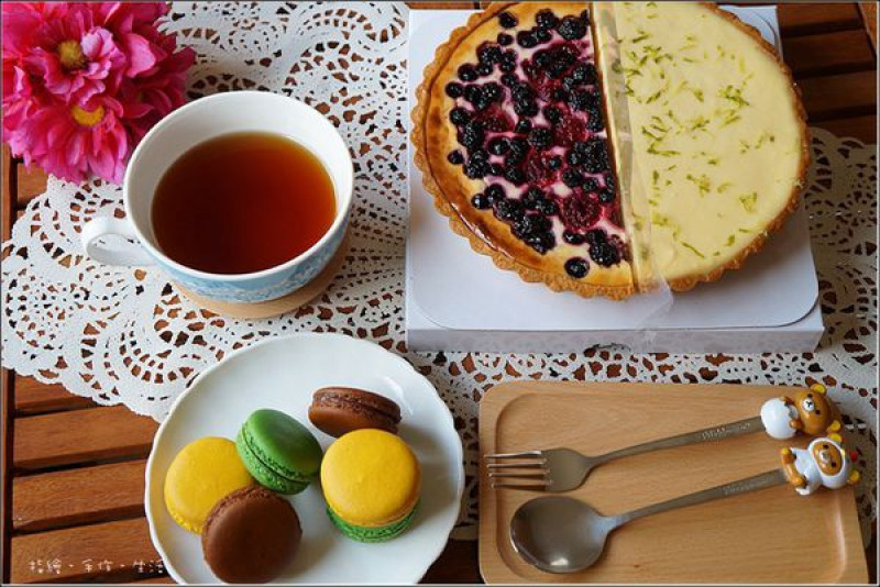 [試吃]法式的手工甜點推薦 - 糖粲法式甜點(苺果乳酪塔/檸檬塔/馬卡龍)