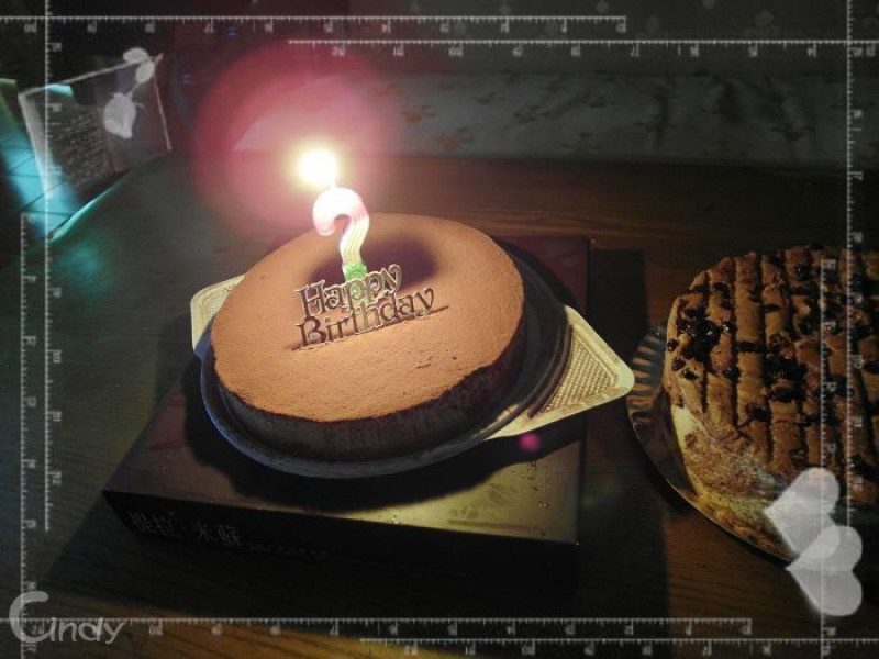 生日快樂 蛋糕好好吃唷!提拉米蘇精緻蛋糕
