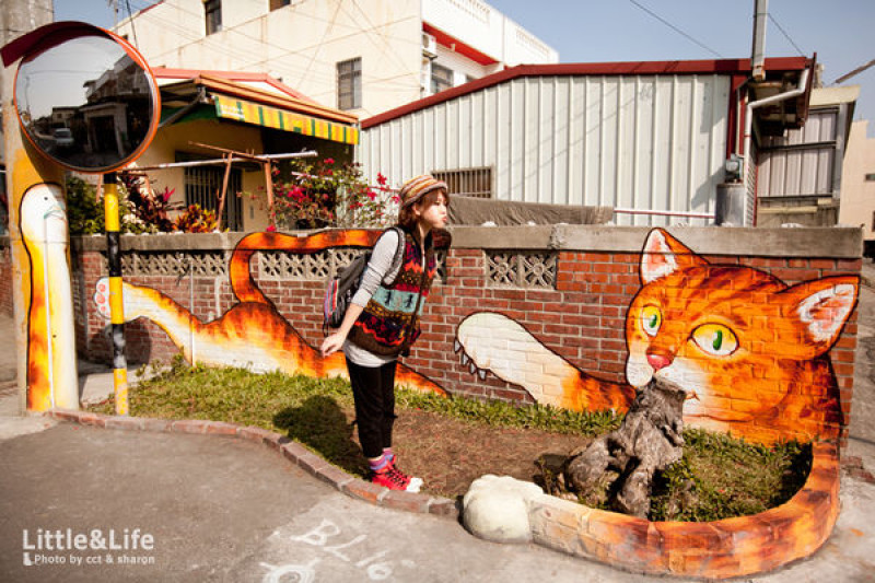 雲林 | 頂溪社區．「屋頂上的貓」3D 繪本彩繪村