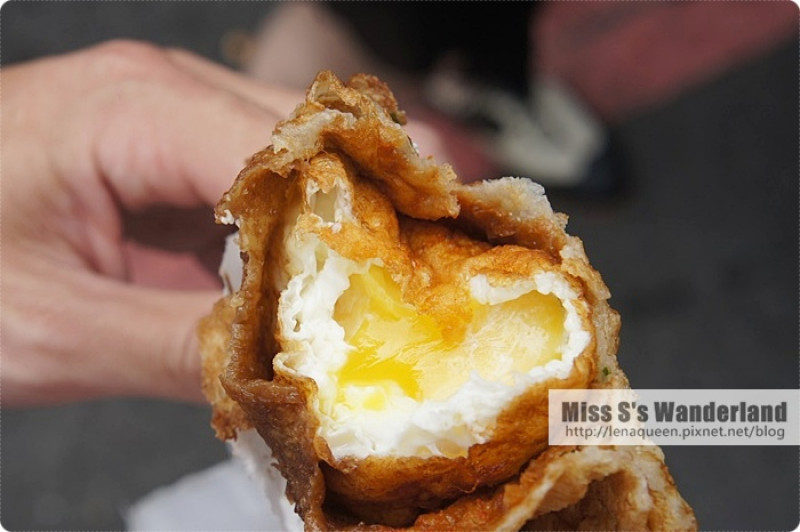 [台南] 炸蛋蔥油餅♥ 咬下去會爆漿的美味