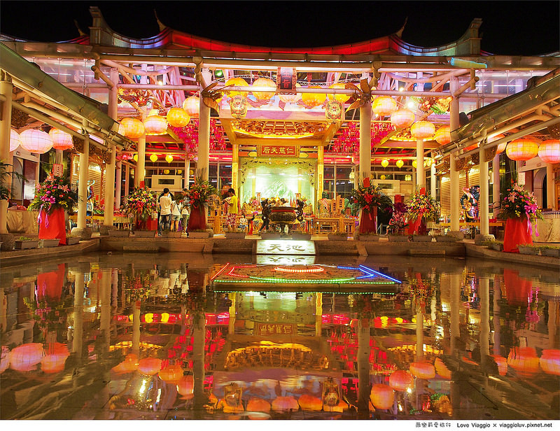 【彰化 Changhwa】鹿港夜晚七彩絢爛的玻璃媽祖廟 台灣玻璃博物館參觀