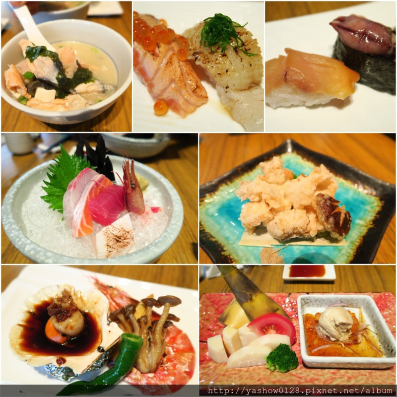 台中北區。本壽司~~除一般單點的日式料理外，還有880元起跳的無菜單料理，要事先預約才吃的到~食材新鮮好吃，精緻呈現，吃的有滿意~~