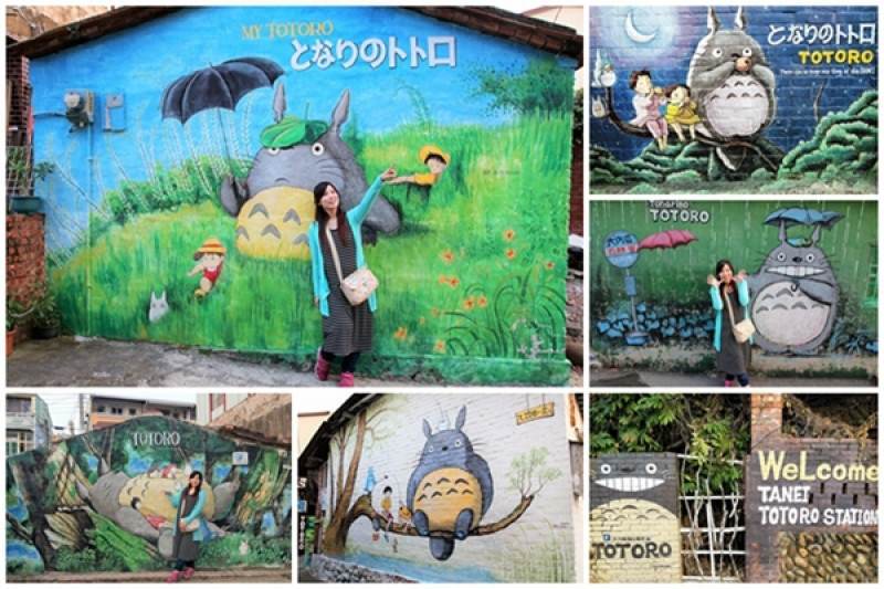 【台南大內景點】龍貓公車站~TOTORO還有各種卡通人物大集合 可愛又療癒的彩繪              