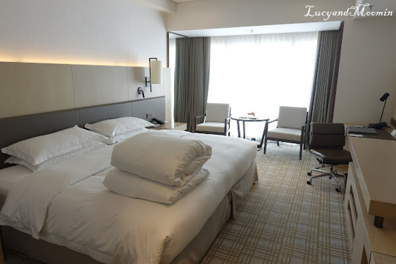 【台北】台北萬豪酒店Taipei Marriott Hotel。近美麗華，房間寬敞超舒適，天際客房景觀讚，附游泳池、健身