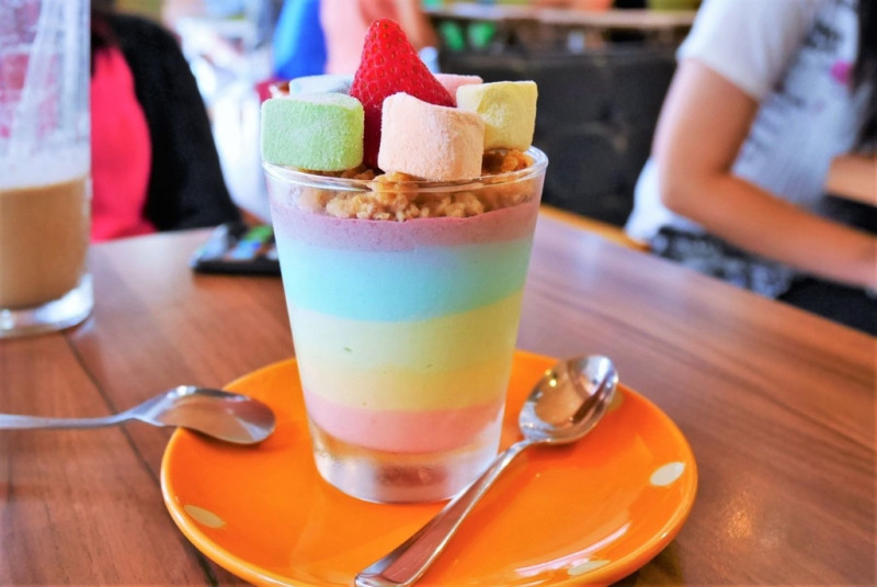【台北中山 | 餐廳】提供豐盛早午餐與多層次彩虹甜點的貓頭鷹主題餐廳☀Gufo27 Brunch & Cafe
