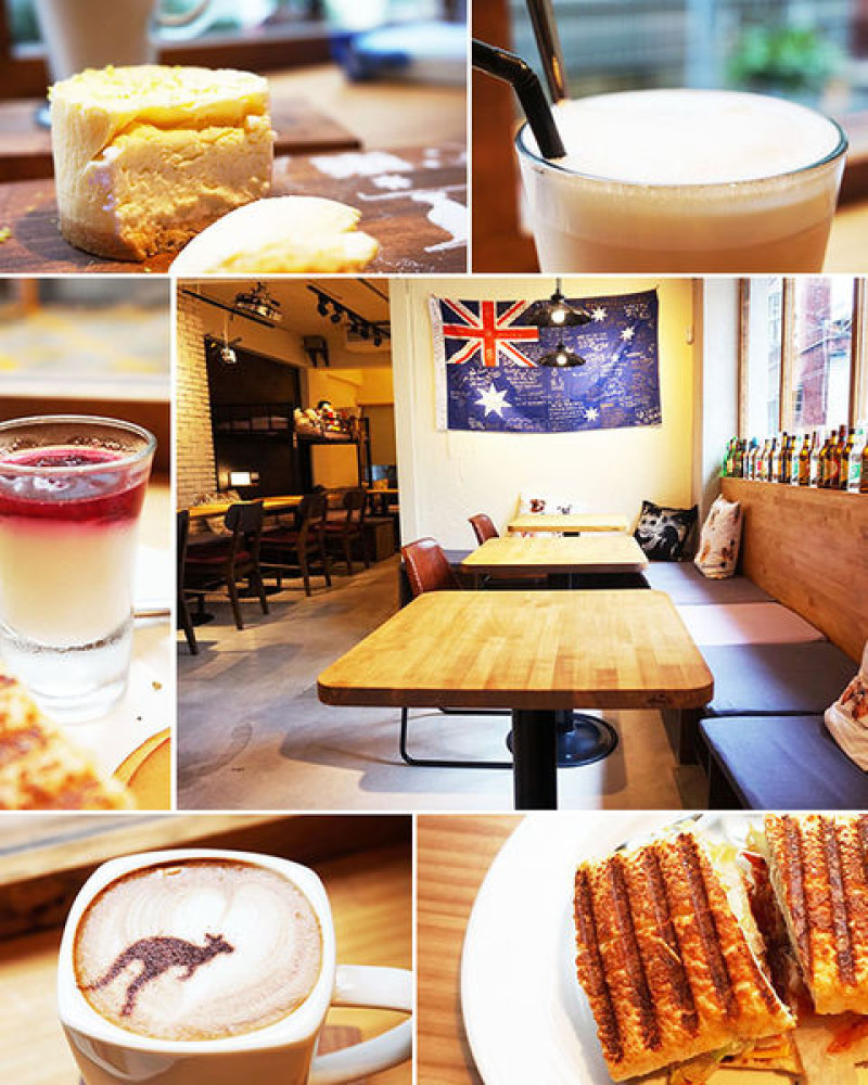 【咖啡輕食】Aussie Cafe 澳氏咖啡。咖啡廳內座位竟然是床！澳洲背包客共同的美好回憶。