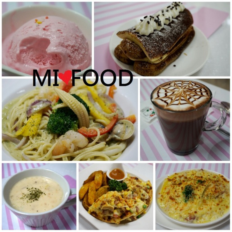 [台北車站.五鐵秋葉原] MI FOOD Cafe：義大利進口冰淇淋．咖啡．義大利麵        
      