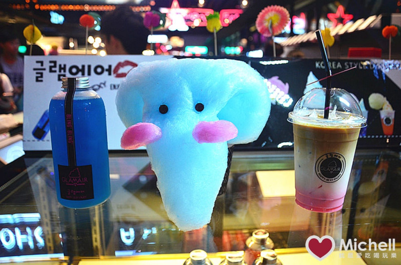❤️ 信義區甜點 ❤️【GLAM AIR】來自於韓國的棉花糖冰淇淋....吃在口裡有如遇見歐巴...少女心大發作!!9月份新款上市!!大象棉花糖霜淇淋、玫瑰之戀、水星銀河飲料吸睛度百分百!!