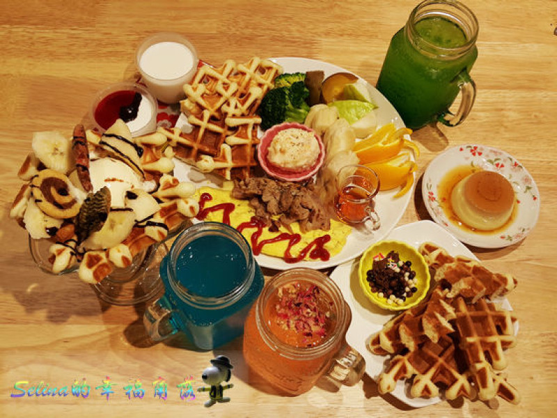 台南東區•幸福早午餐【Dessert Tree 甜點樹鬆餅甜點坊】甜蜜鬆餅&夢幻汽泡飲