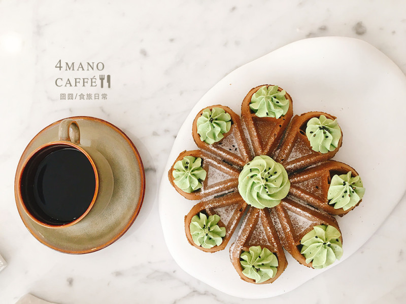 花朵麻糬鬆餅，被陽光包圍的質感咖啡廳4MANO CAFFÉ
