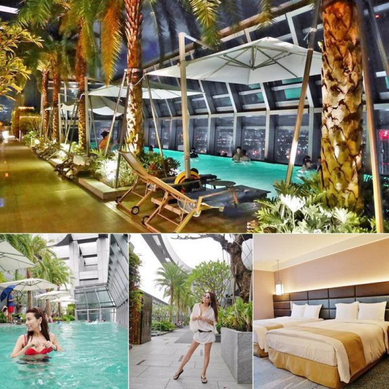 板橋。飯店 | 板橋凱薩大飯店 ♥︎ 享受滿滿渡假氛圍 無邊際高空泳池
