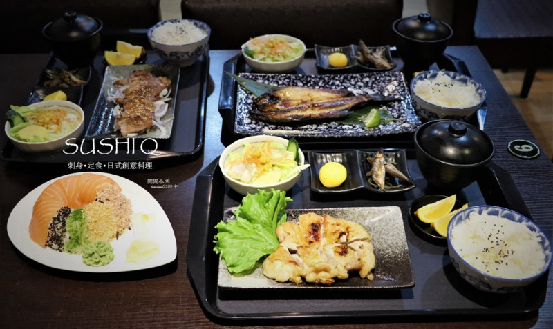 【淡水竹圍餐廳】。SUSHI Q 日式料理。享用油脂豐富滋味鮮美的鰻魚定食, 日式創意料理壽司甜甜圈, 刺身, 炸物, 近竹圍捷運站