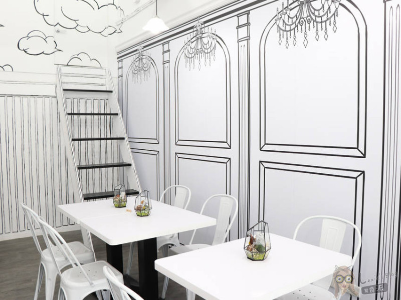 士林餐廳推薦》黑犬-黑白漫畫風餐廳，又美又好吃的清新空間 - Lexies Blog，寫食派