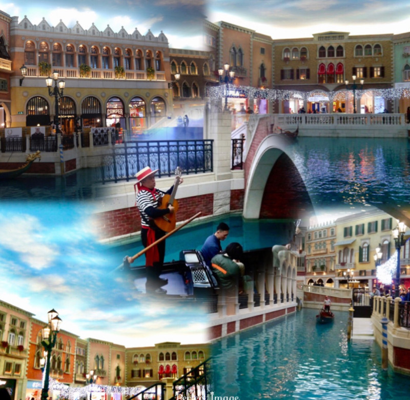 澳門景點遊：威尼斯人酒店，大運河購物中心貢多拉之旅