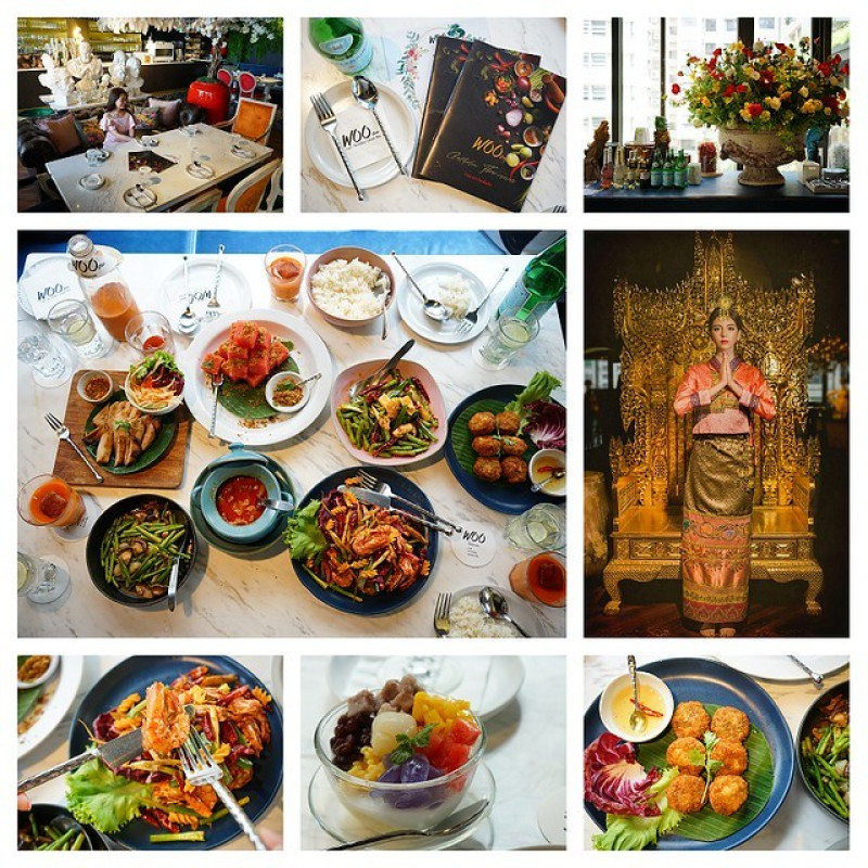 台中泰式美食推薦～Woo TAIWAN台中市政店 被評為泰國前三大必去的餐廳之一 來自清邁的美麗饗宴 走進woo就像走進了美術館一樣，視覺和味覺都滿足了