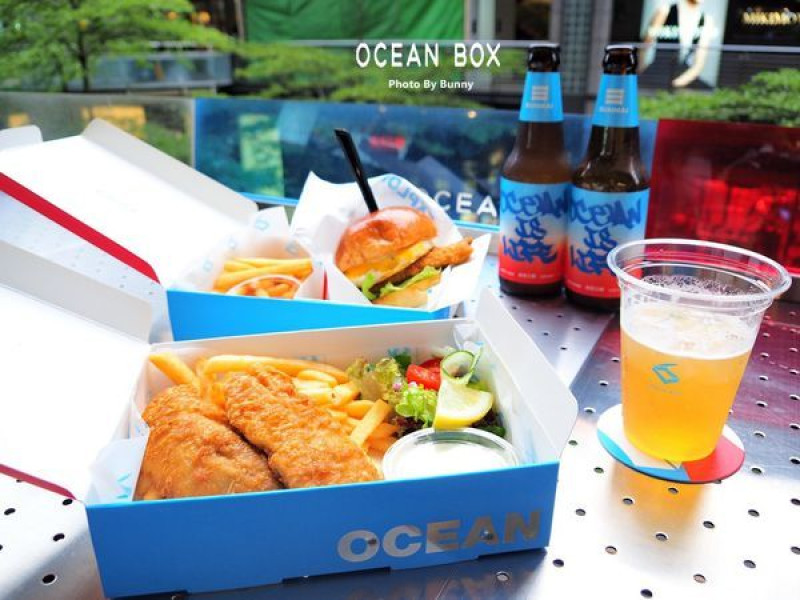 【台北美食】OCEAN BOX A11 信義區美食 炸魚薯條專賣店 / 台灣版 FISH & CHIPS 街邊小吃