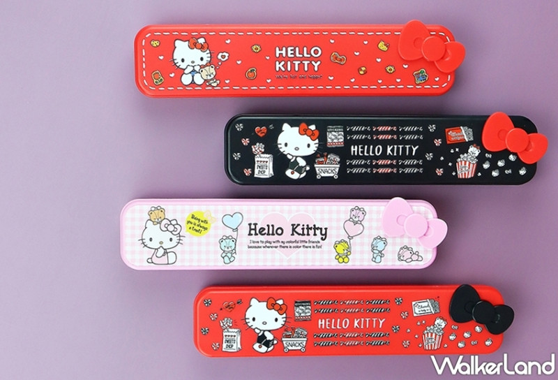 Kitty粉絲被燒到了！7-ELEVEN推出限定款「Hello Kitty不鏽鋼餐具組」，全新質感系「Hello Kitty皮革隨身鏡」同步開搶。