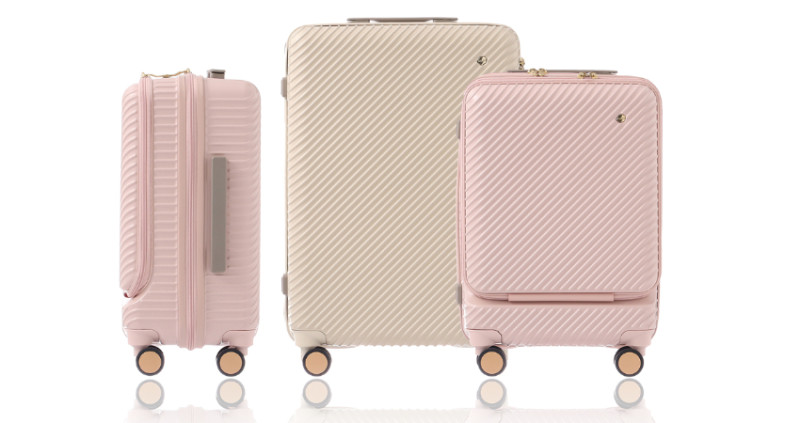 日本小資女狂推！知名日牌行李箱 Ace 推出香草象牙色、貝殼粉紅色，為即將來臨的旅遊旺季準備個新行李箱吧。
