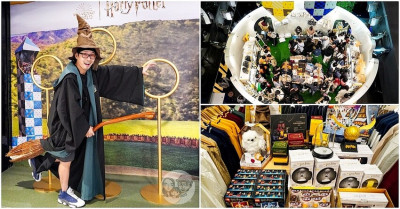 哈利波特快閃店台中登場!買周邊商品，騎光輪2000繞魁地奇賽場，嘿美毛絨包只送不賣!!